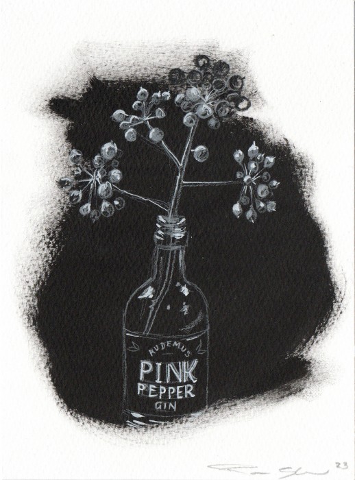 Pepper gin drawing