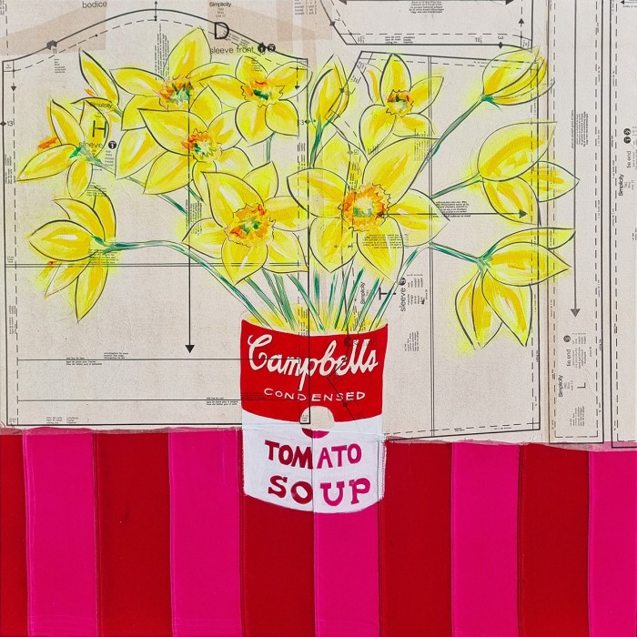 Daffs in a Campbells Soup Can