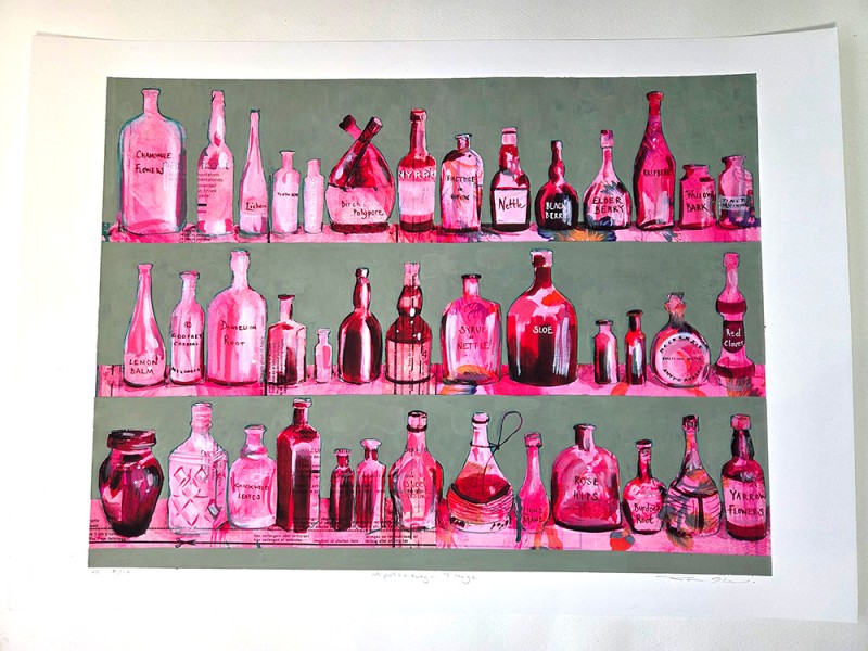 Apothecary - Forage - Unique Handfinished Giclee - Click here to view and order this product
