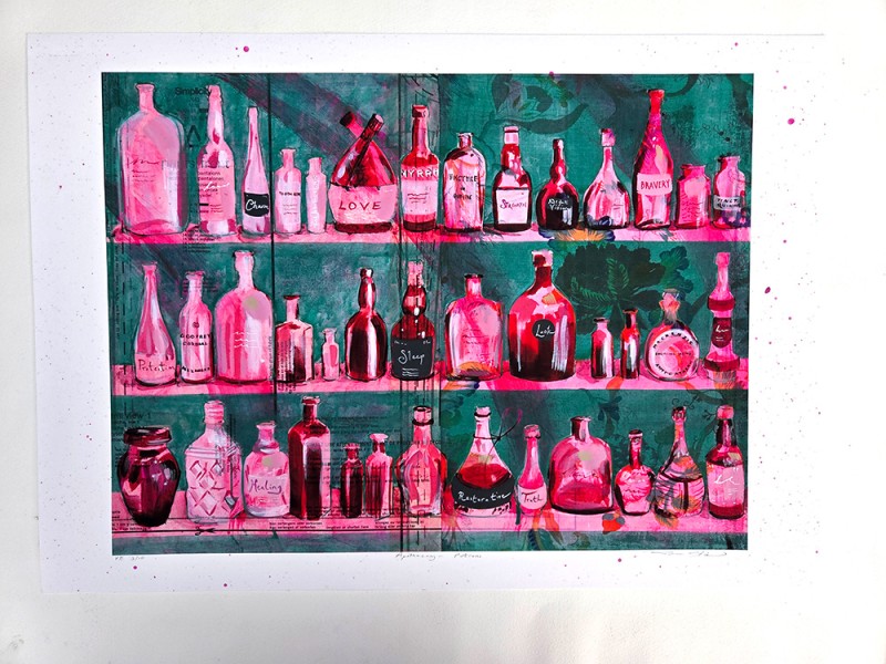 Apothecary - Potions- Unique Handfinished Giclee - Click here to view and order this product