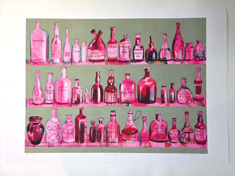 Apothecary - Victorian - Unique Handfinished Giclee - Click here to view and order this product